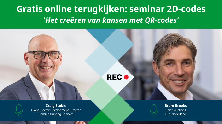 Domino seminar over transitie 1D- naar 2D-codes op Empack Gorinchem 2024