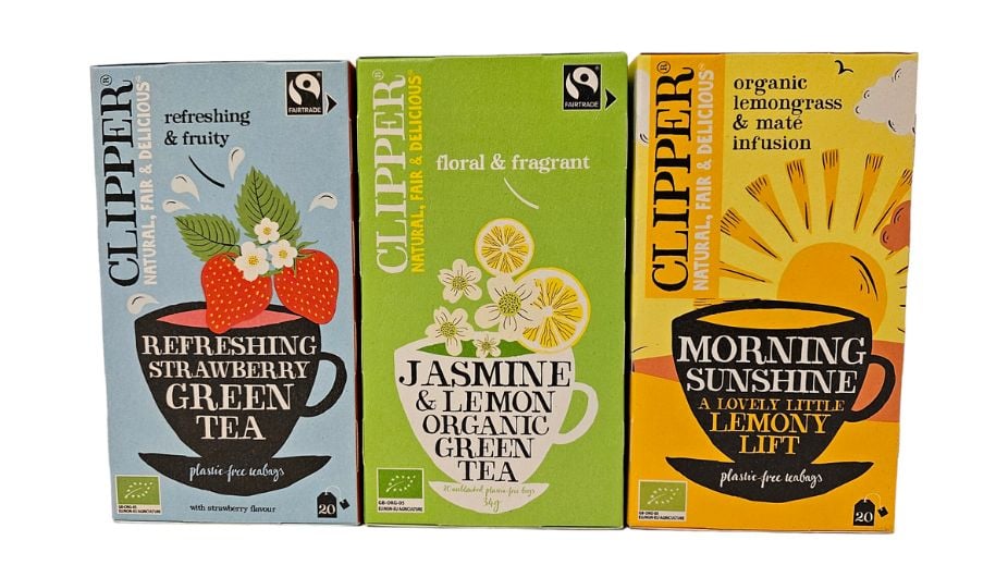 Drukkerij De Vries heeft primeur in verpakkingsdruk met Clipper Tea verpakkingen