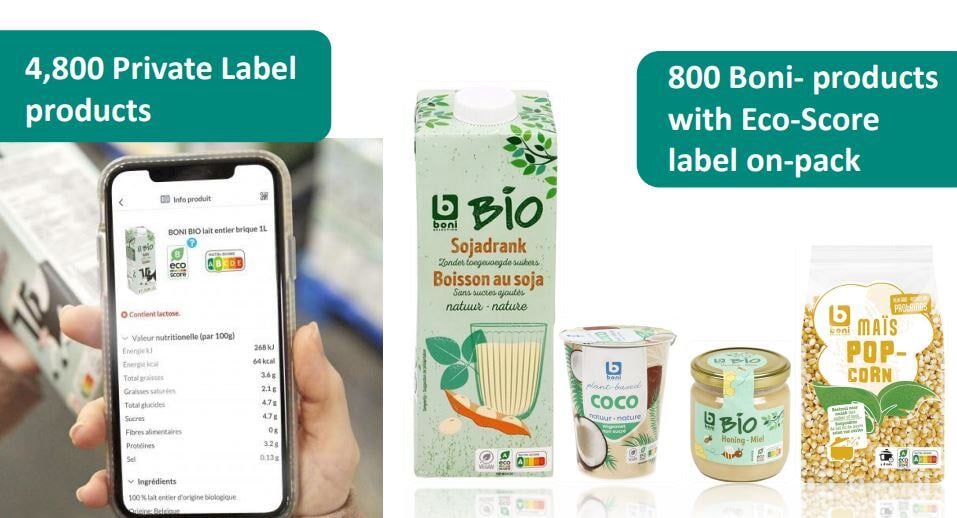 Eco-score, Boni products