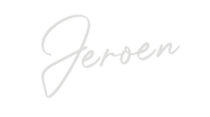 Handtekening Jeroen