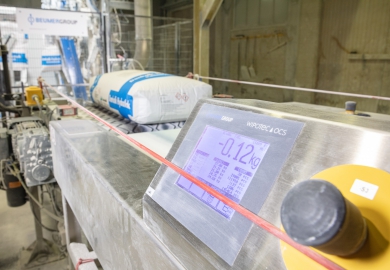 Beumer afvulsysteem voor kalk