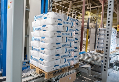 Beumer afvulsysteem voor kalk