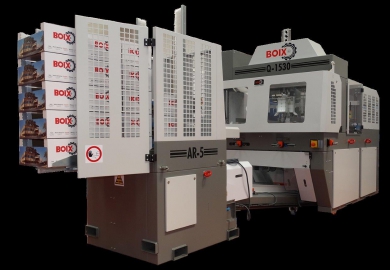 Boix: Q-1530 case erector + AR-5 stacker