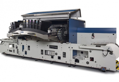 Domino: N730i 1200 dpi digitale kleuren labelpers (open)