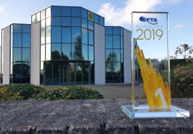 De EFTA Flexo Award 2019 voor het hoofdkantoor van Oerlemans Plastics in Genderen