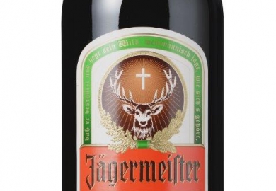 Jägermeister-fles van vierkant naar rond.