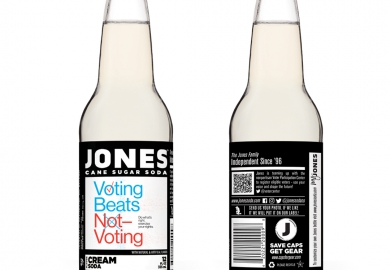 Jones Soda stemetiket