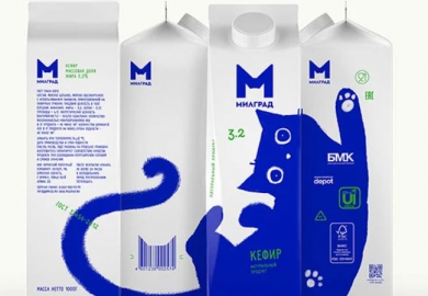 Nieuwe design voor melkproducten van Milgrad door ontwerpbureau Depot