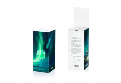 Metsä Board ontwerpt nieuwe verpakking met speciaal effect voor Arctic Blue Gin