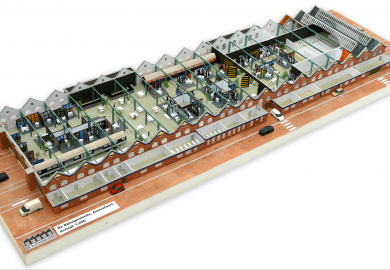 Maquette van de Rijtuigenloods in Amersfoort