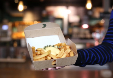 Friet bezorgverpakking van Paardekooper