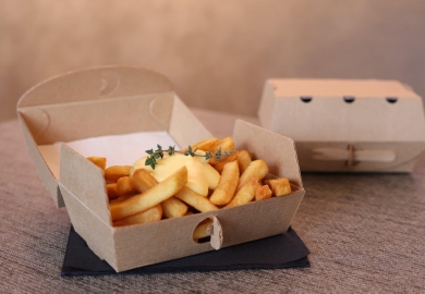 Friet bezorgverpakking van Paardekooper