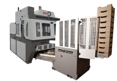 Q-1500 dozenopzetmachine en AR5 Stacker