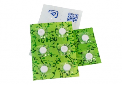 Romaco Siebler: Recyclable Push Packs made from polyolefin laminate