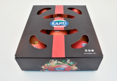 Smart Packaging Solutions en BelOrta ontwikkelen een nieuwe kartonnen XL-verpakking voor Kanzi-appels