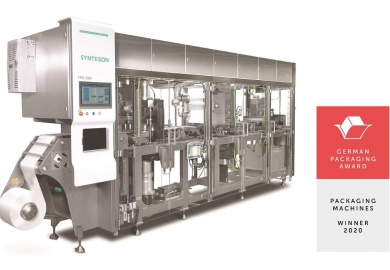 De TPU1000 vorm-, vul- en sluitmachine van Syntegon wint German Packaging Award 2020