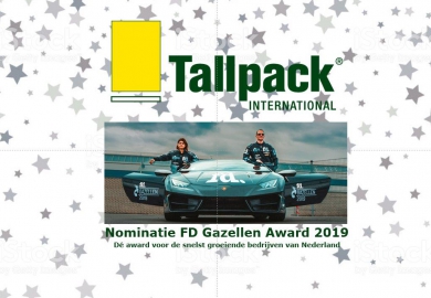 Tallpack International genomineerd voor FD Gazellen Award 2019