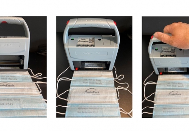 De hand-inkjetprinter Reiner 1025 van Tradepack 