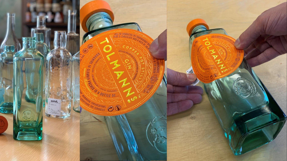 Tollmans van glas naar label