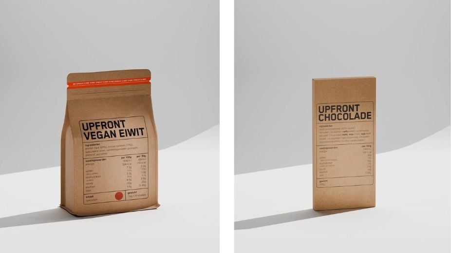 Productverpakking van Upfront: designverhaal in ontwikkeling