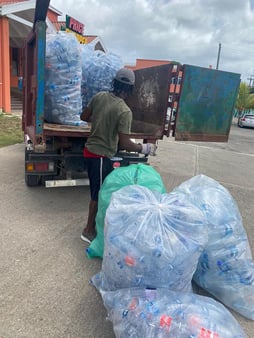 man-truck-PET-bottles