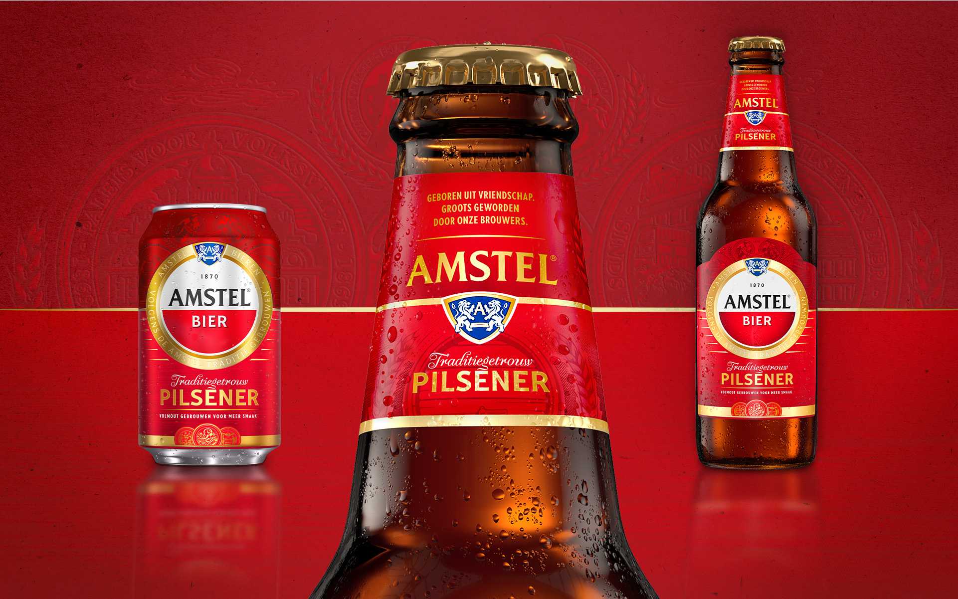 repackaging 2 amstel bier