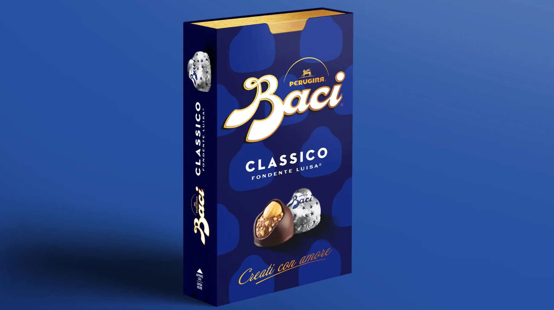 B&B Studio heeft Baci, een Italiaans chocolademerk van Nestlé, gerestyled. 