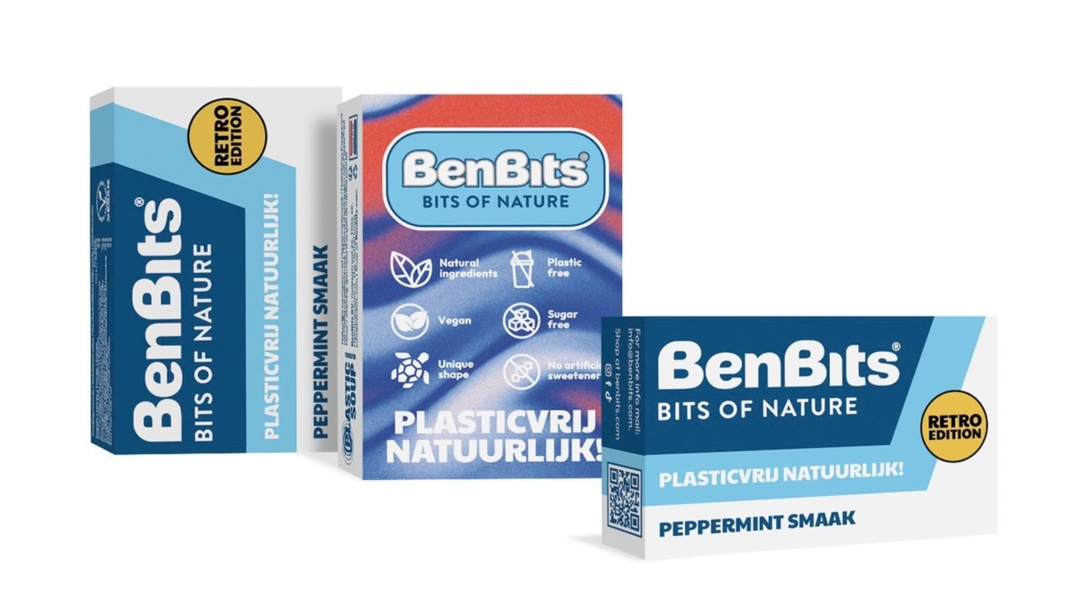 BenBits brengt retroverpakking uit voor plasticvrije kauwgom