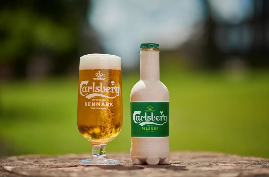 Carlsberg-papieren fles