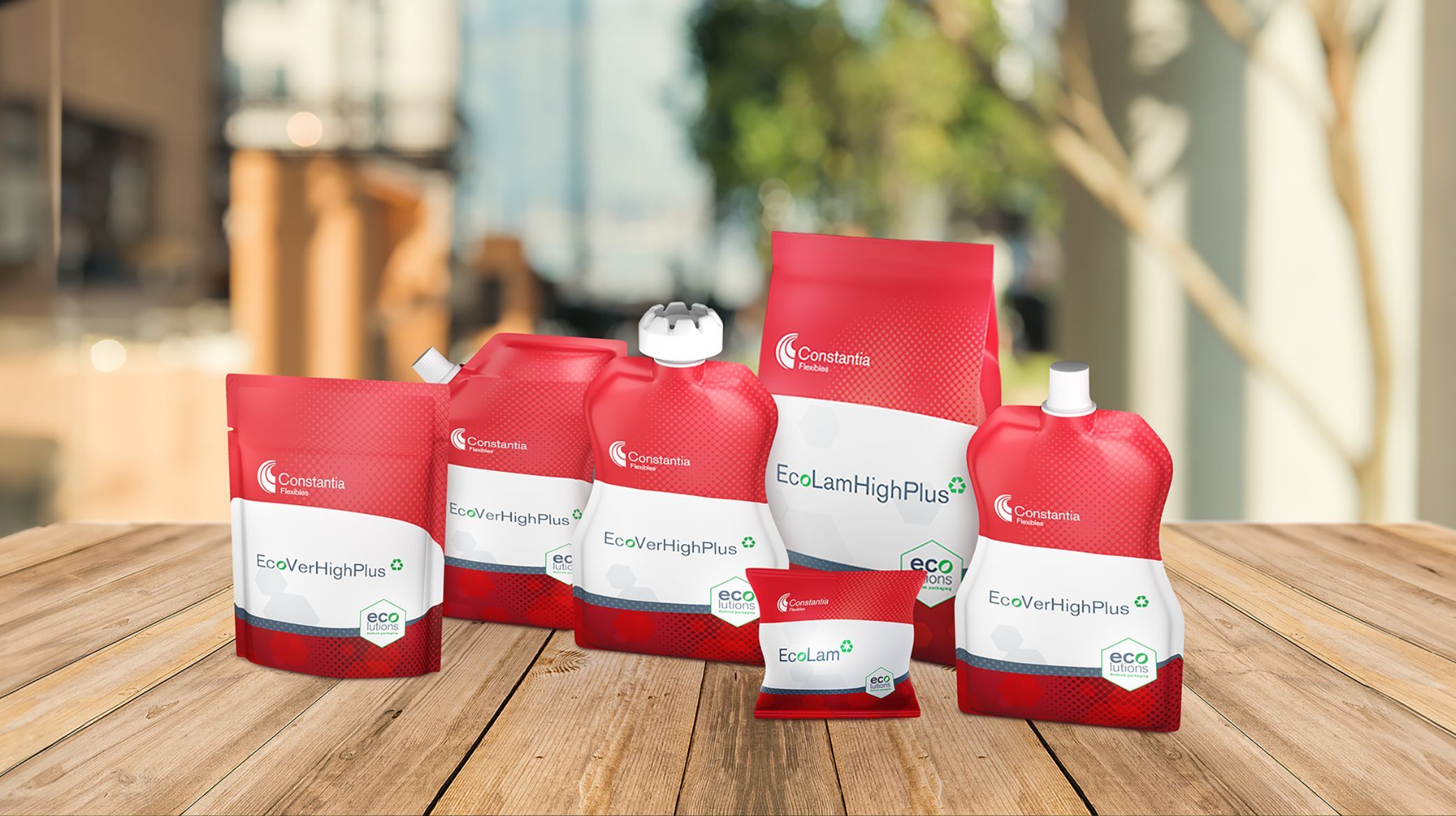 Constantia Flexibles toont op FachPack Mono-folies, alu deksels en pouches
