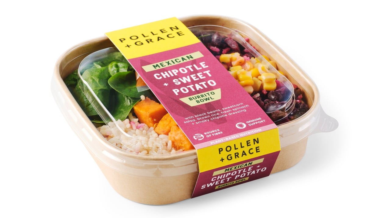 Coveris en Pollen + Grace creëren nieuwe verpakking voor verse salades