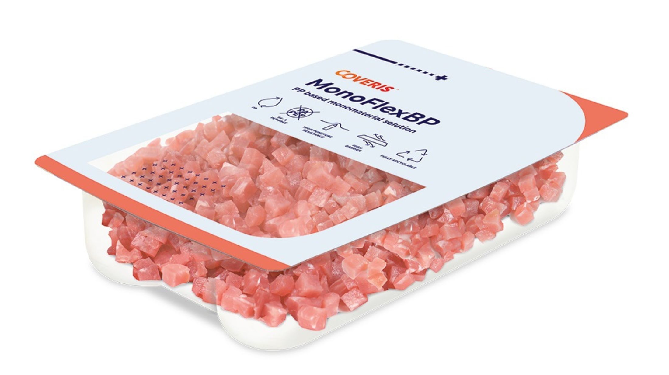 Coveris introduceert mono tray voor gekoelde voedingsmiddelen