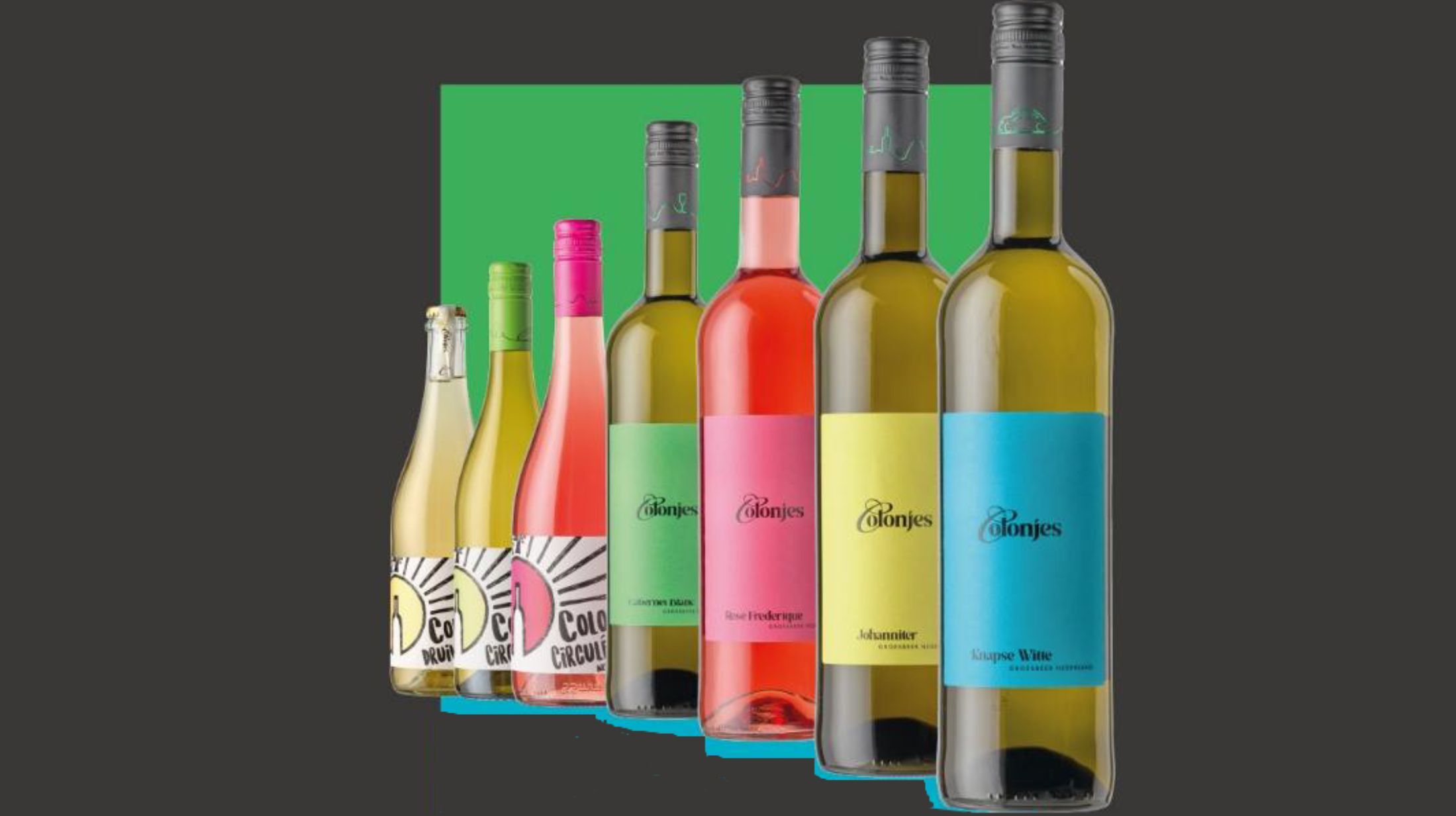 Nederlandse De Colonjes wijn in herbruikbare fles van PAKT