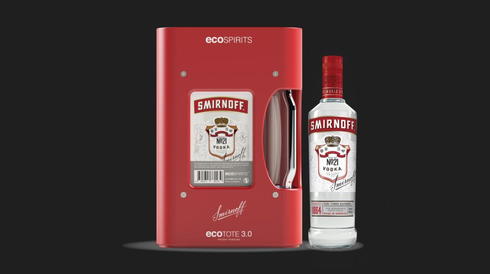 De EcoTote van  EcoSpirits voor Smirnoff 