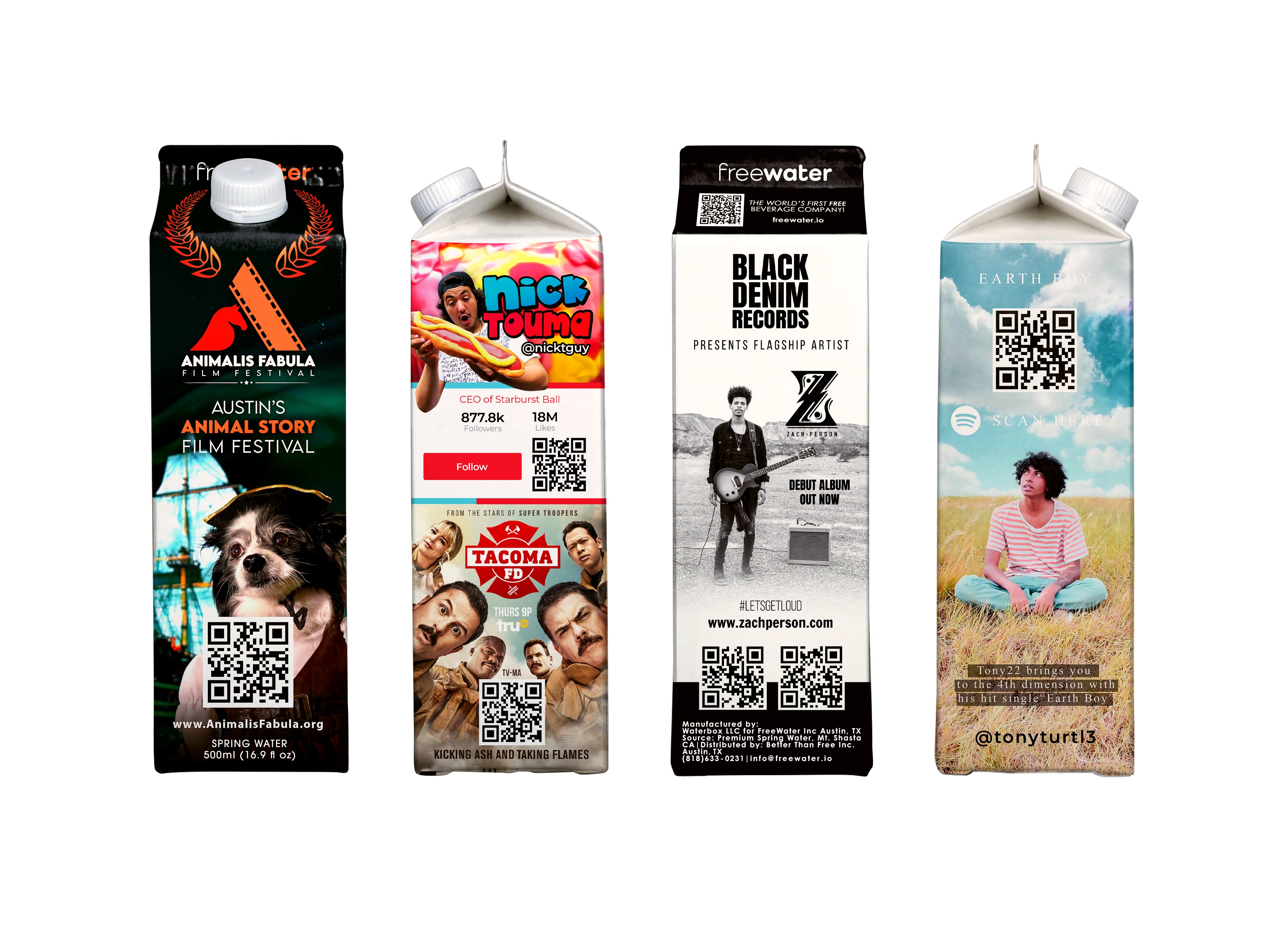 Startup FreeWater wil een revolutie teweegbrengen in de reclame met zijn met advertenties ‘behangen’ verpakkingen