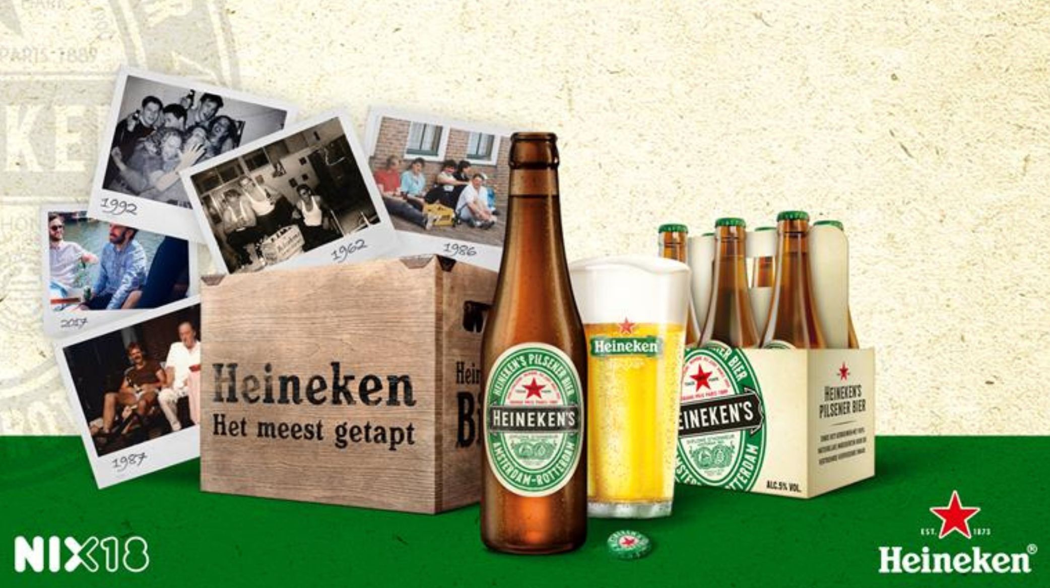 Heineken lanceert jubileum bierfles ter ere van sociale momenten