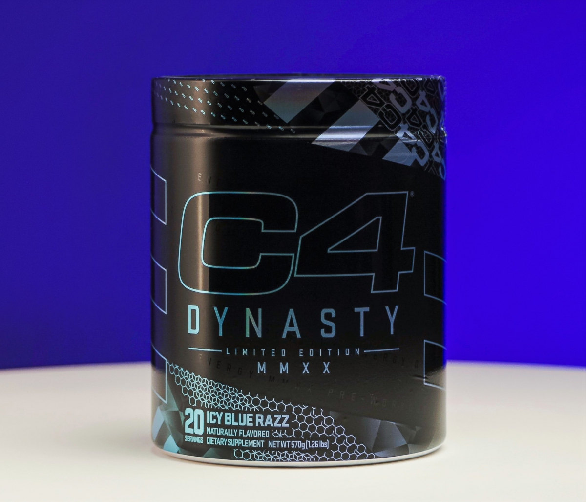 AWA "Best in Show": etiketten voor Cellucors limited edition C4 Dynasty energy supplement.