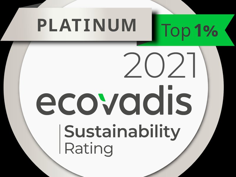 EcoVadis classificeert DS Smith met Platinum voor duurzaamheid.