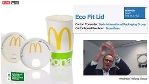 Winnaar Save the Planet: Eco Fit Lid van Seda International Packaging Group