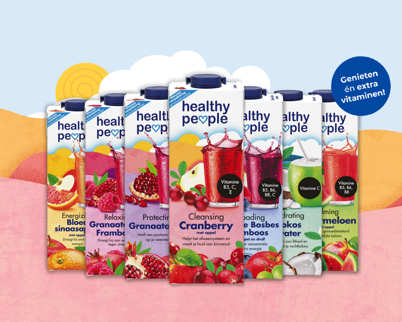 Nieuwe look voor Healthy People-assortiment.