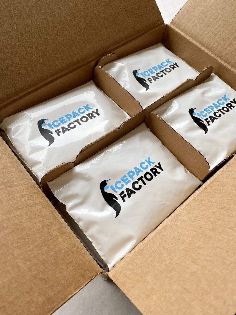 Icepacks van Icepack Factory houden producten koel tijdens transport.