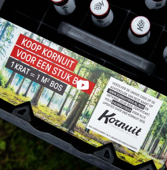 Biermerk Kornuit legt, samen met consumenten, eigen bos aan in Twente