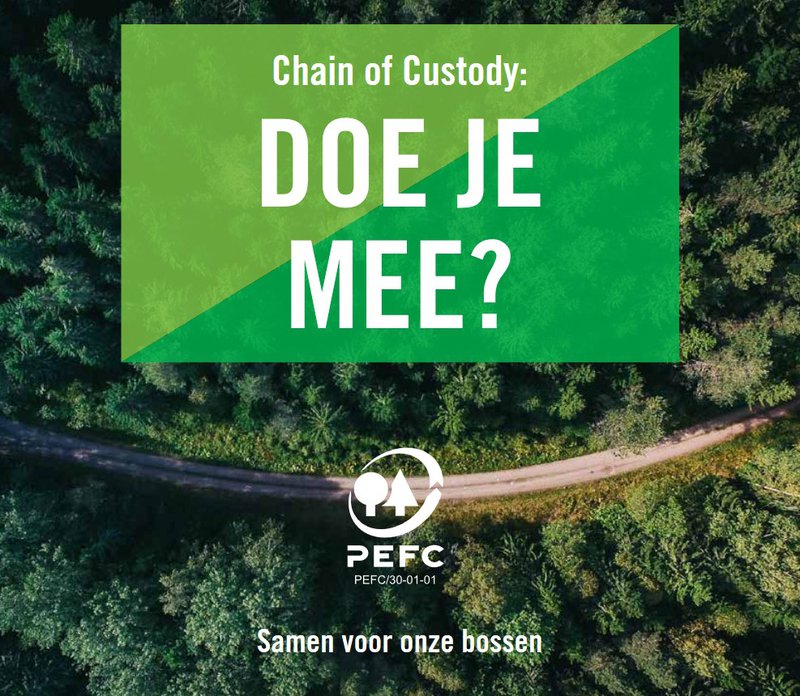 PEFC heeft recent een nieuwe brochure gepubliceerd waarin de voordelen van het Chain of Custody-certificaat worden uitgelegd.