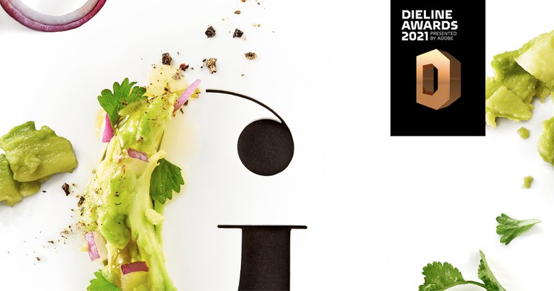Wonky-groentedipverpakking heeft een nieuwe uitstraling en wint Dieline Award.