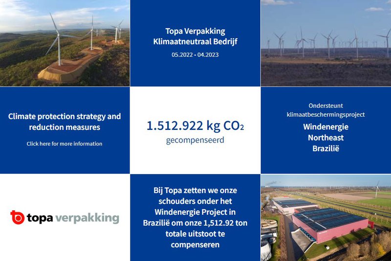 Topa Verpakking is sinds mei officieel een klimaatneutraal bedrijf.