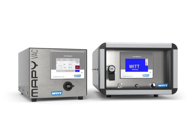 De Duitse onderneming WITT heeft 2 gasanalysers ontwikkeld voor MAP-verpakkingsmachines.