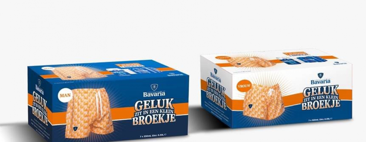 EK geluksbroekje een 7-pack van Bavaria