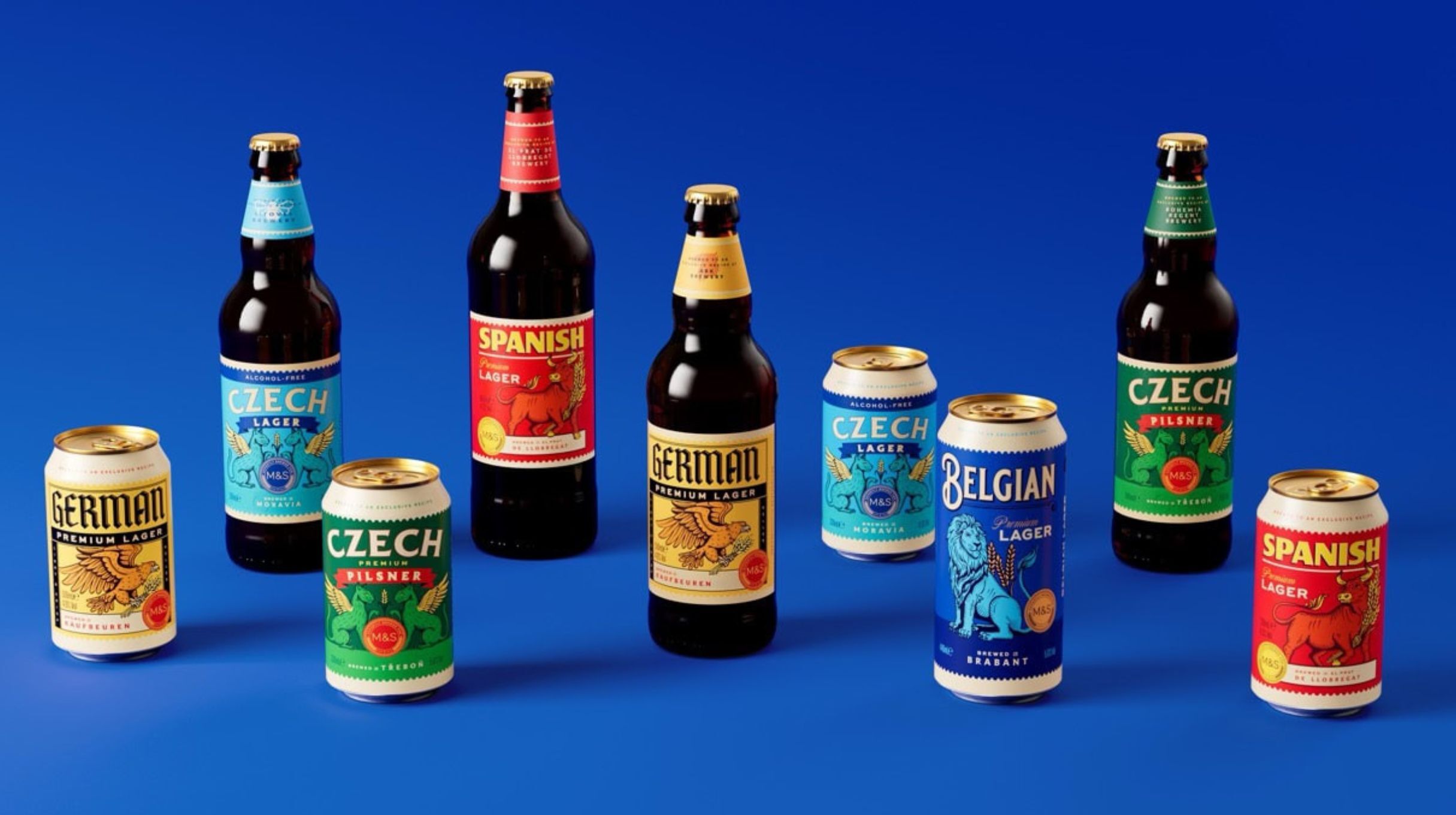 Nieuw designsysteem geeft M&S-bierportfolio meer samenhang