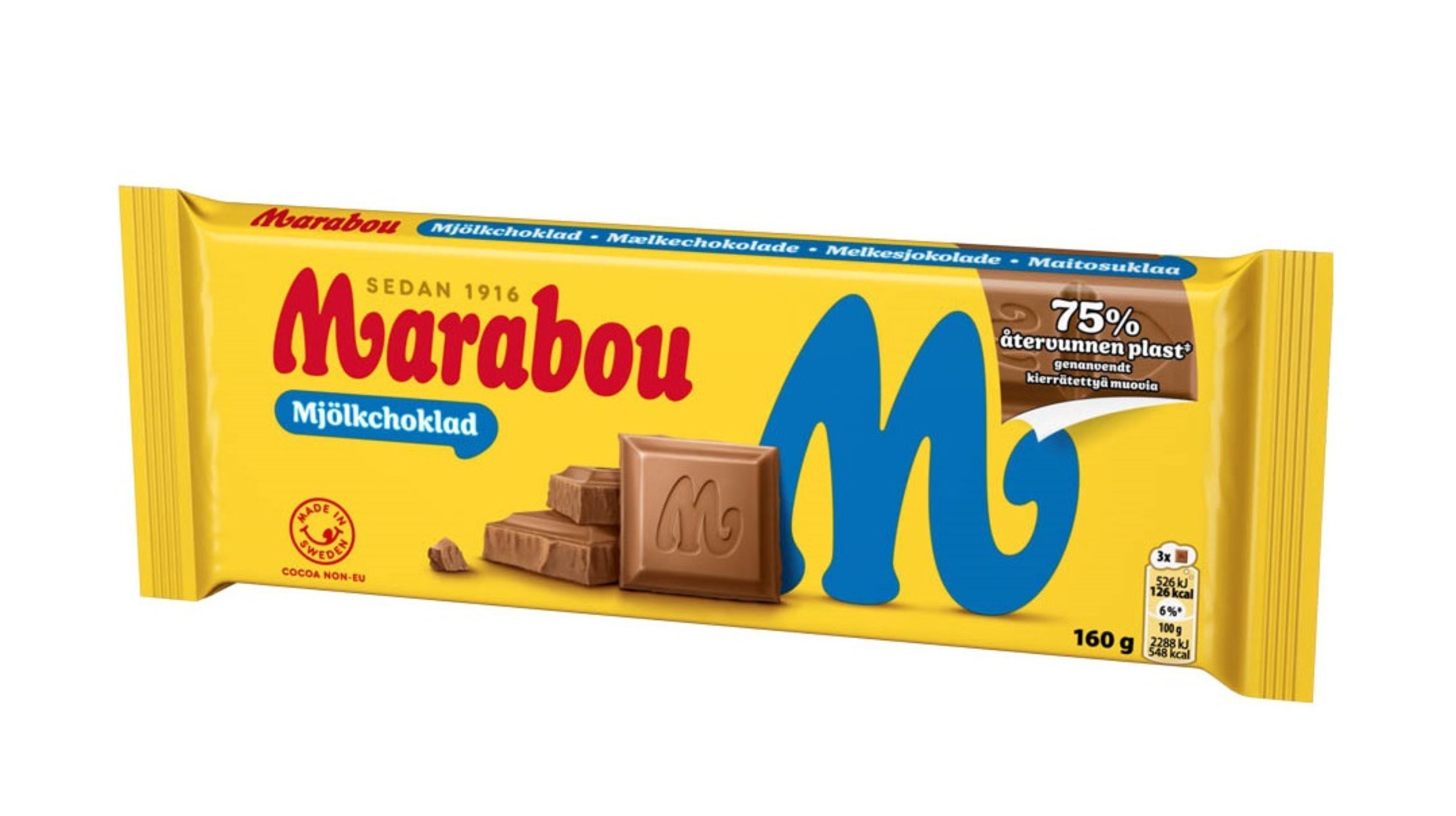 Chemisch gerecycled kunststof vindt weg naar Marabou-verpakking