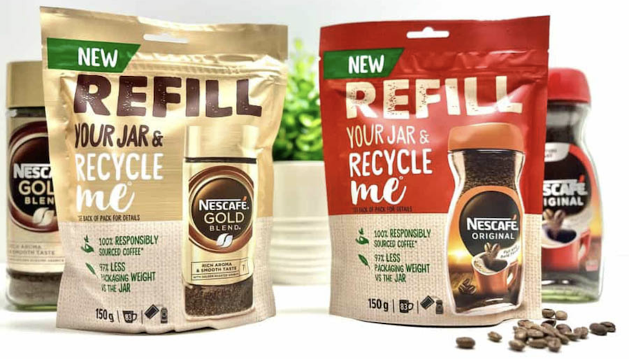 Nescafé oploskoffie nieuwe navulverpakking
